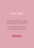 Schattige kerstkaart van boomer hondje met kerstmuts 3