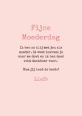 Schattige Moederdag fotokaart in roze met eendje en kuiken 3