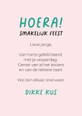 Schattige verjaardagskaart van franse bulldog met slagroom 3