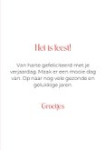 Schattige verjaardagskaart van hondje met bloemenkrans 3