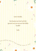 Sending lots of love - flowers and stripes - zomaarkaart 3