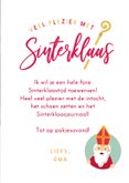 Sinterklaas wenskaart met foto van laarsje zetten 3