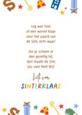 Sinterklaaskaart fotokaart groen blauw rood 3