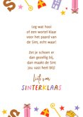 Sinterklaaskaart fotokaart roze paars rood 3