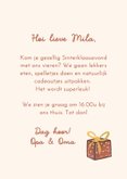 Sinterklaaskaart Heerlijk Avondje Chocolade Letter 3