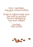 Sinterklaaskaart met aftelkaart voor schoen zetten 3