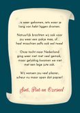 Sinterklaaskaart paard Ozosnel met gedicht 3