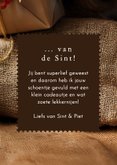 Sinterklaaskaartje klein berichtje sinterklaas muis mijter 3