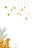 Sjieke kerstkaart groen met goud sterren 2