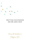 Sjieke zakelijke kerstkaart met feestelijke confetti 3