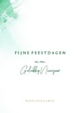 Sjieke zakelijke kerstkaart rood groen goud verf 2026 3