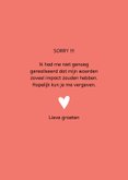 Sorry gedicht 'woorden doen ertoe' 3
