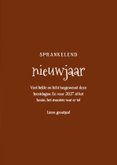 Sprankelend nieuwjaarskaartje met schattig muisje 3