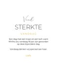 Sterkte herdenkingskaart verjaardag vlinders goud 3