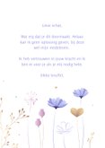 Sterkte illustratie lila-oker wilde heidebloemen met hartjes 3