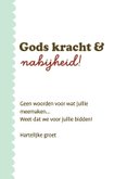 Sterkte kaart met bijbel en bloem en bijbeltekst 3