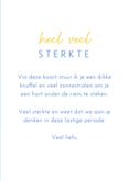 Sterkte kaart zonnestralen met foto van gele bloem 3