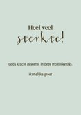 Sterktekaart met duinen en roze lucht en tekst: Ik ben erbij 3