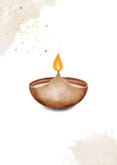 Sterktekaart met lichtje kaars  2