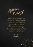 Stijlvol kerstkaartje fijne kerst collage vier foto's goud 3