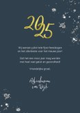 Stijlvolle foto-kerstkaart met foto en gouden 2026 3