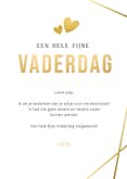 Stijlvolle groene met gouden vaderdagkaart met eigen foto 3