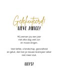 Stijlvolle kaart met quote met sterren in goud 3