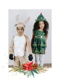 Stijlvolle kerstkaart fotocollage bladertakken watercolor 2
