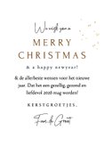 Stijlvolle kerstkaart fotocollage bladertakken watercolor 3