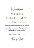 Stijlvolle kerstkaart fotocollage bladertakken watercolor 3