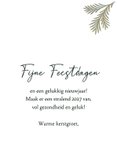 Stijlvolle kerstkaart met drie foto's 3