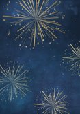 Stijlvolle nieuwjaarskaart met 2027 kerstballen en vuurwerk  Achterkant