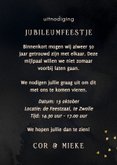 Stijlvolle uitnodiging fotocollage jubileum 50 jaar getrouwd 3