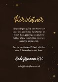 Stijlvolle uitnodiging kerstdiner sneeuwvlok met logo  3