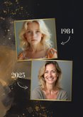 Stijlvolle uitnodiging verjaardag 50 jaar goud 2