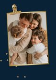 Stijlvolle vaderdagkaart liefste papa foto strik goud 2