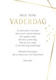  Stijlvolle vaderdagkaart met grote eigen foto en goud 3