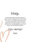 Stijlvolle valentijnskaart met foto op voorzijde 3