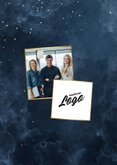 Stijlvolle zakelijke kerstkaart 2027 goudlook met sparkles 2