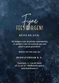 Stijlvolle zakelijke kerstkaart 2027 goudlook met sparkles 3