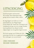 Stijlvolle zomerse trouwkaart - uitnodiging met citroenen 3