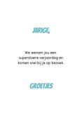 Stoere teckel op skateboard verjaardagskaart 3