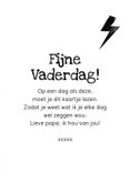 Stoere vaderdagkaart 'Dad you rock' bliksem sterren  3