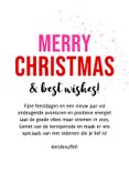 Stoute kerstkaart 'Good vibes satisfyer' kerstmuts sterren 3