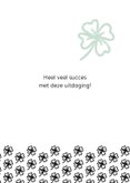 Succes topper met klavertjes vier  3