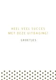 Succeskaart letters Good Luck 3
