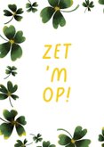 Succeskaart met klavertjes 4 2