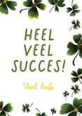 Succeskaart met klavertjes 4 3