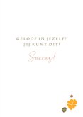 Succeskaartje met bemoedigende knuffel 3