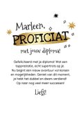 Trendy geslaagd kaart examen afstuderen hoedje handen goud 3